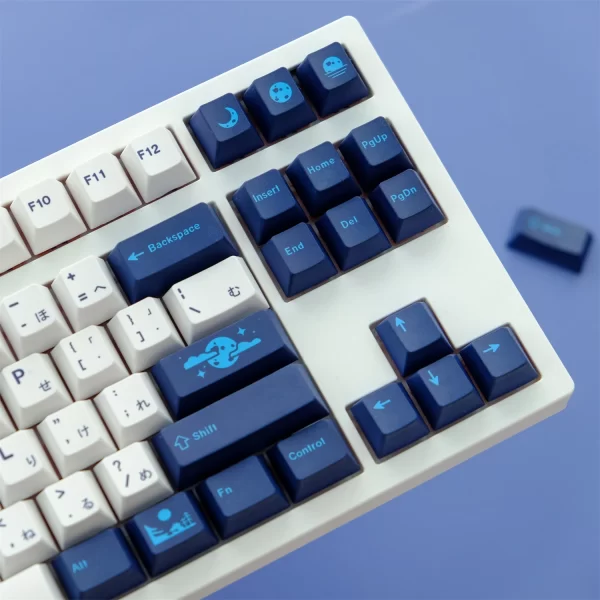 XDA+ Blue Moon Cherry Custom Keycap Set