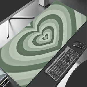 XDA+ Cute Hearths Light Green Version Custom Desk Mat