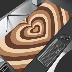 XDA+ Cute Hearths Brown Version Custom Desk Mat