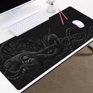 XDA+ Aesthetic Black Octopus Custom Desk Mat