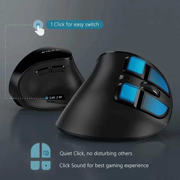 XDA+ Ergonomic Black Gaming Mouse