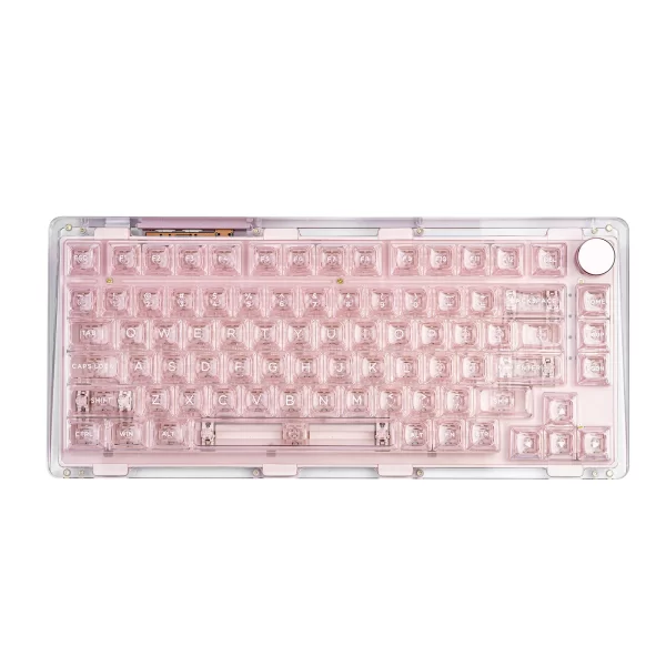 XDA+ Transparent Pink Full Mechanical Keyboard