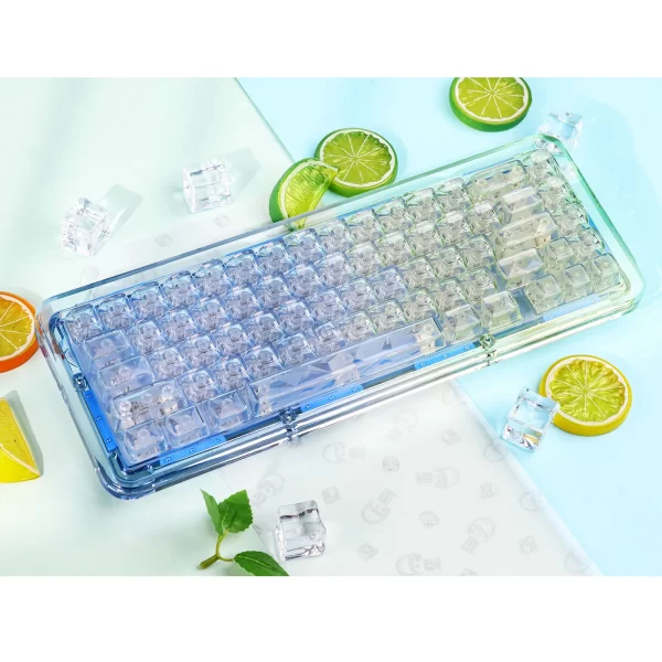 XDA+ Transparent Blue Full Mechanical Keyboard