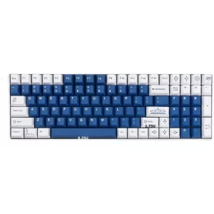XDA+ White and Blue Cherry Custom Keycap Set