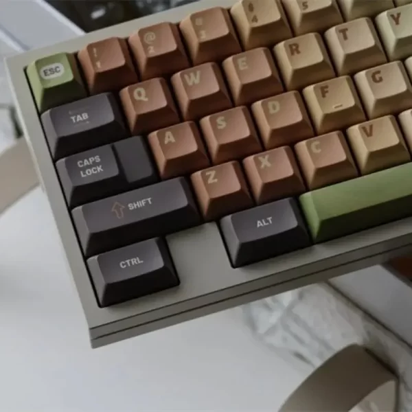 XDA+ Dark Brown KCA Custom Keycap Set