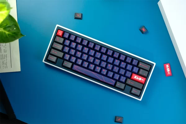 XDA+ Red Neon Cherry Custom Keycap Set