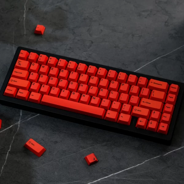 XDA+ Bright Red Cherry Custom Keycap Set