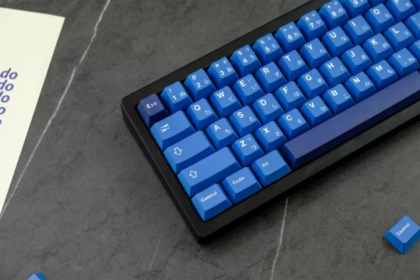 XDA+ Ocean Blue Cherry Custom Keycap Set