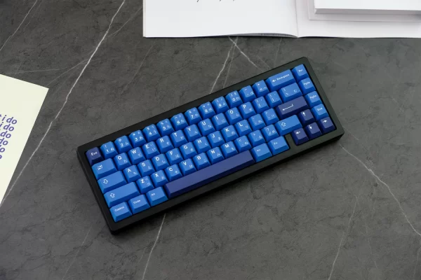 XDA+ Ocean Blue Cherry Custom Keycap Set