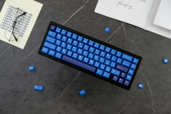 XDA+ Ocean Blue Cherry Custom Keycap Set