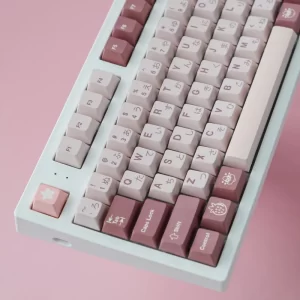 XDA+ Fashion Pink Cherry Custom Keycap Set