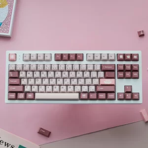 XDA+ Fashion Pink Cherry Custom Keycap Set