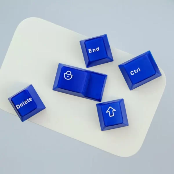 XDA+ Translucent Blue Cherry Custom Keycap Set