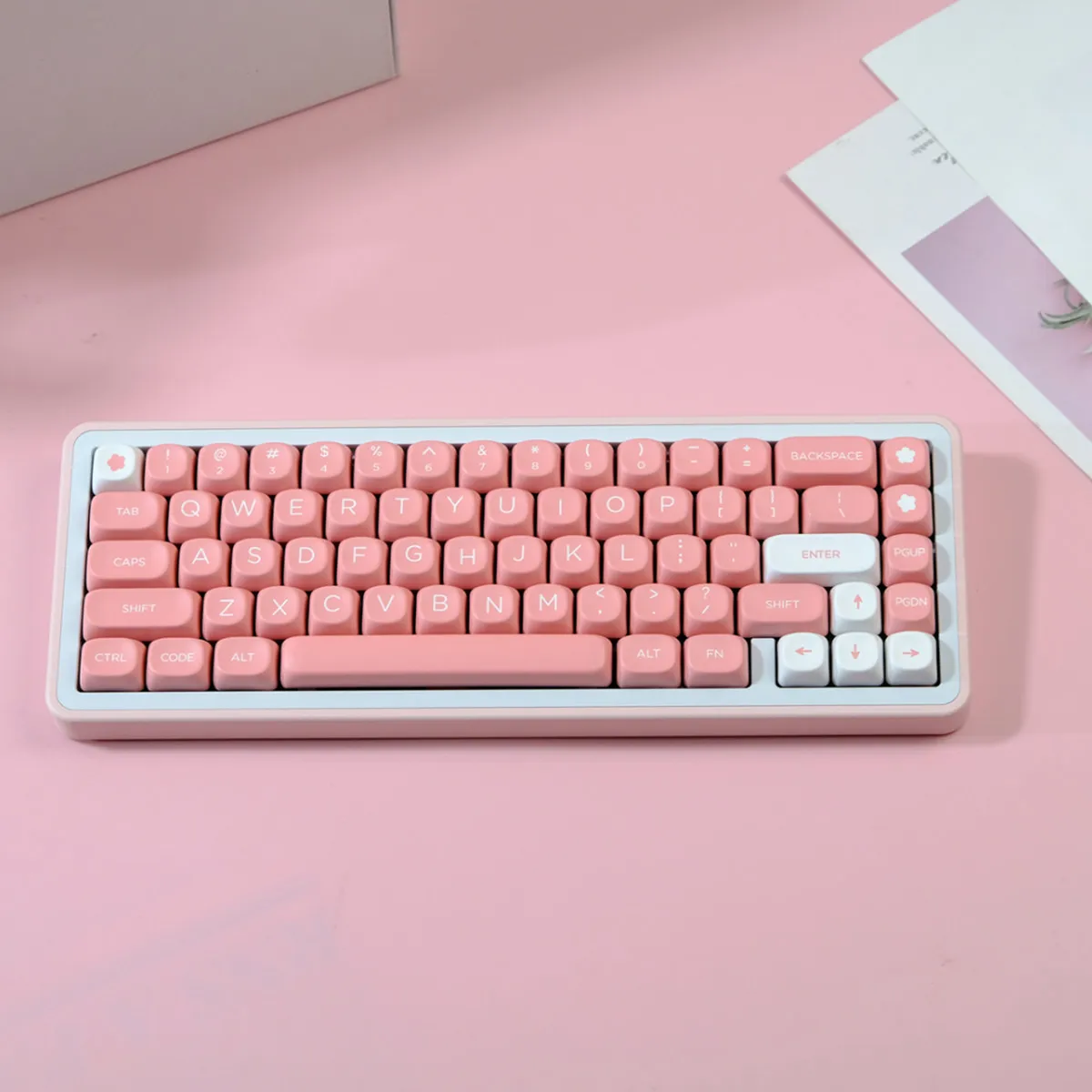 GMK+ Peach Blossom MOA Custom Keycaps Set