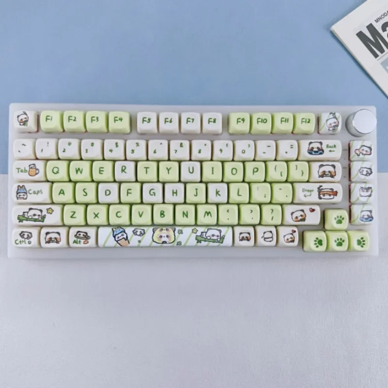 GMK+ Green Panda MOA Custom Keycaps Set