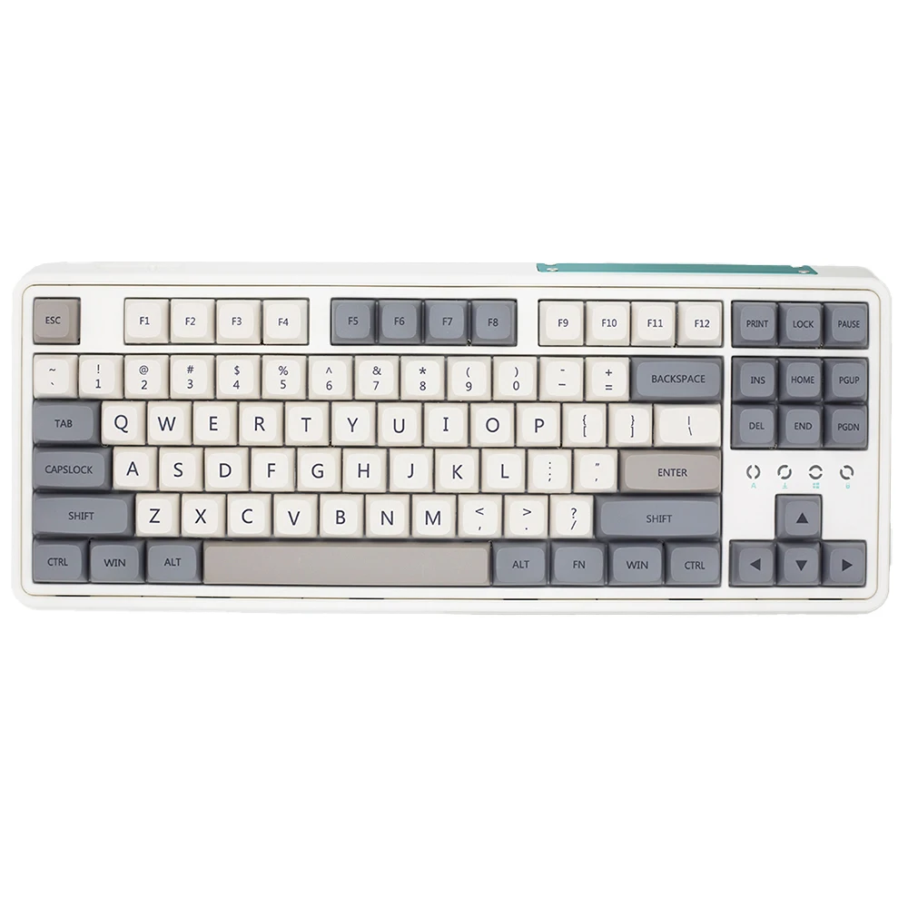 XDA+ White-gray XDA Custom Keycaps Set