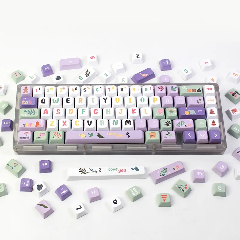 GMK+ Violet Forest XDA Custom Keycaps Set